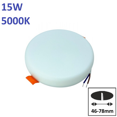 LED світильник врізний круглий 15W 5000К VENECIA
