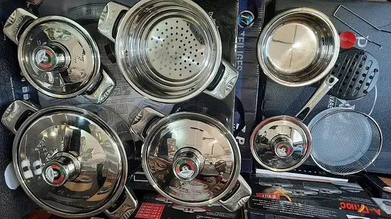 Набор посуды ZEPTER ZP-8002 17 предметов (плохая коробка), цена