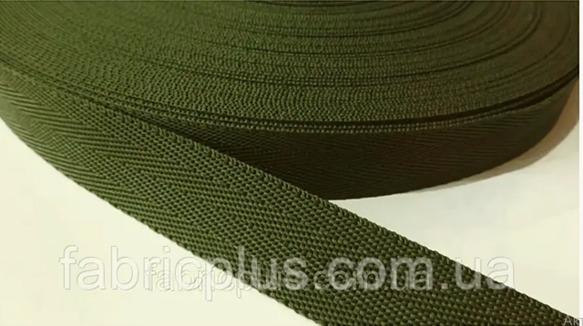 Стрічка ремнева 25 мм хакі