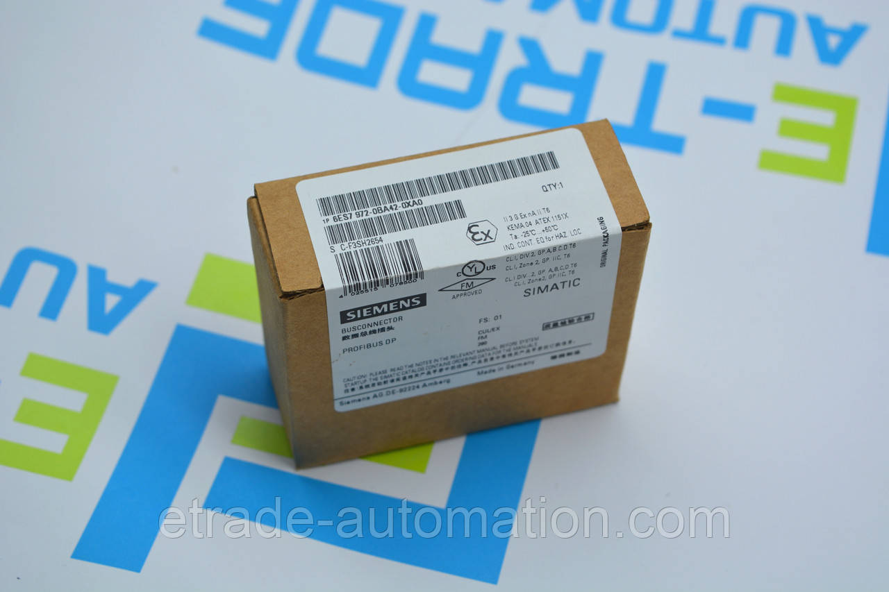 Сполучний штекер Siemens 6ES7972-0BA42-0XA0