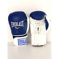 БОКСЕРСКИЕ ПЕРЧАТКИ EVERLAST КОЖА 6, Сине-Белый