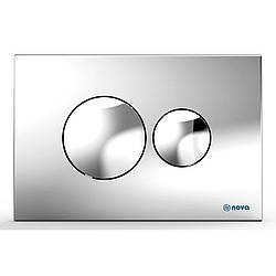 Кнопка для інсталяціі кругла хромована 7312N