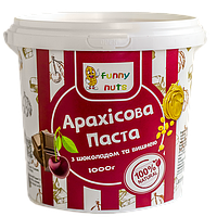 Арахісова паста Funny Nuts з шоколадом і вишнею 1000 г