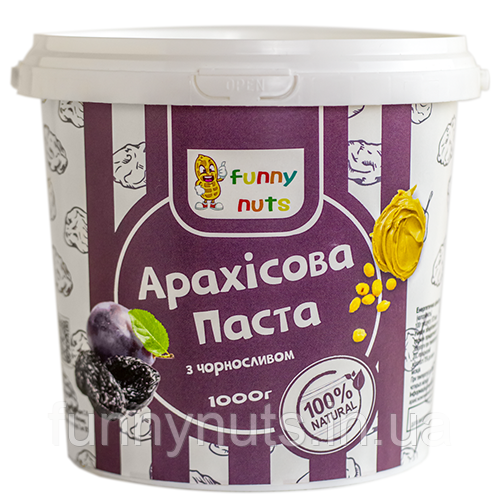 Арахісова паста Funny Nuts з чорносливом 1000 г