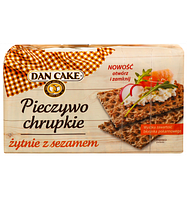 Хлібці Dan Cake житні з кунжутом хрусткі, 250г