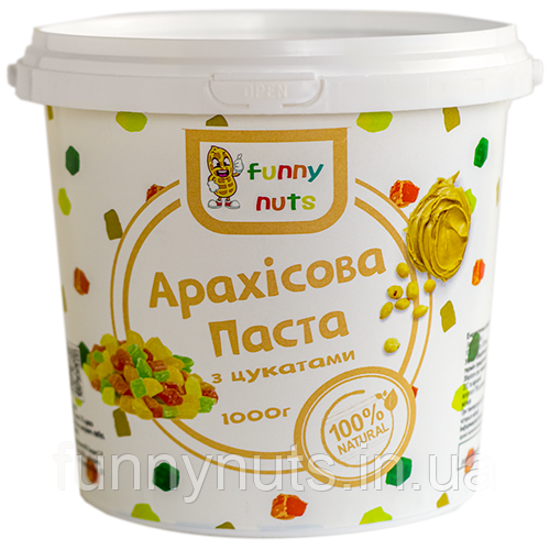 Арахісова паста FunnyNuts з цукатами 1000 г