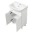 Тумба ЮВВІС для ванної кімнати 55 см біла підлогова Естель Т-1 з умивальником CERSANIA, фото 2