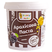 Арахісова паста FunnyNuts з чорносливом і шоколадом 500 г
