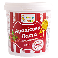 Арахісова паста FunnyNuts з журавлиною 500 г