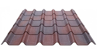 Об'ємна бітумна черепиця Ондувілла коричнева 3Д