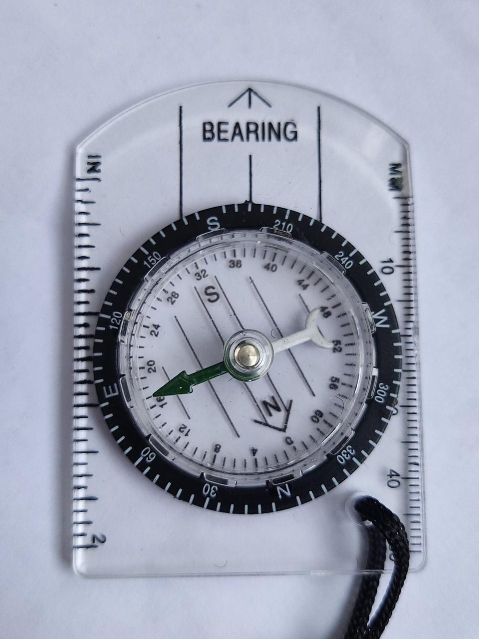 Планшетний компас із лінійкою, вологостійкий, ударостійкий компас прозорий DC, фото 1