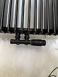 Термостатичний комплект радіаторний кутовий чорний DUO-PLEX INVENA, фото 2