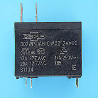 Реле 12В 27А SongChuan 302WP-1AH-C-M02-12VDC relay