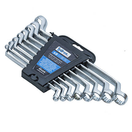 Набір накидних ключів 8 шт пластиковий холдер 6-22 мм Cr-V Profline 60408, фото 2