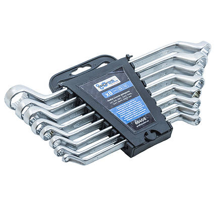 Набір накидних ключів 8 шт пластиковий холдер 6-22 мм Cr-V Profline 60408, фото 3