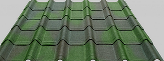 Об'ємна бітумна черепиця Ондовілла зелена 3Д