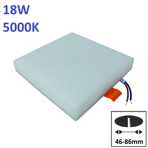 LED світильник врізний квадратний 18W 5000К ESTER