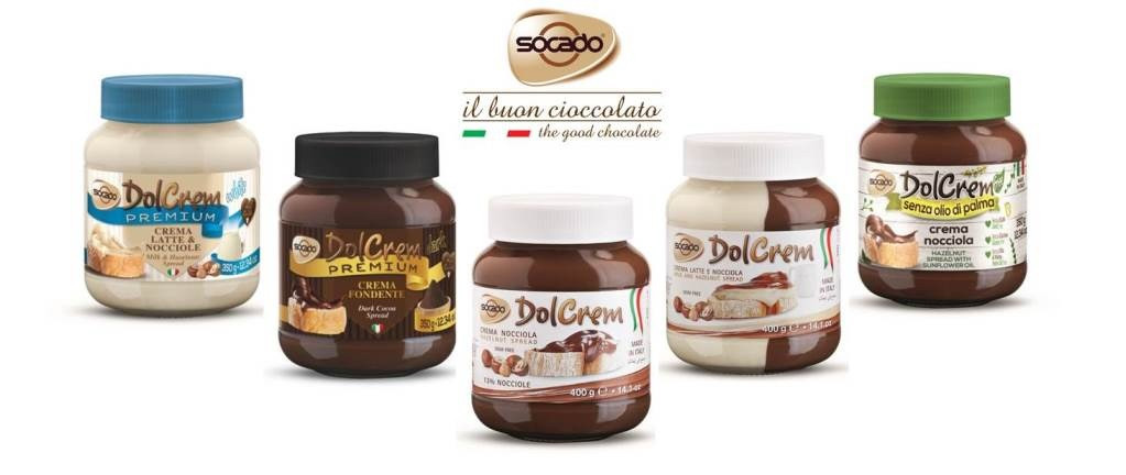 Паста Шоколадно-молочная Дуо DolCrem Crema Latte e Nocciola Socado 400 г Италия - фото 4 - id-p1622749057