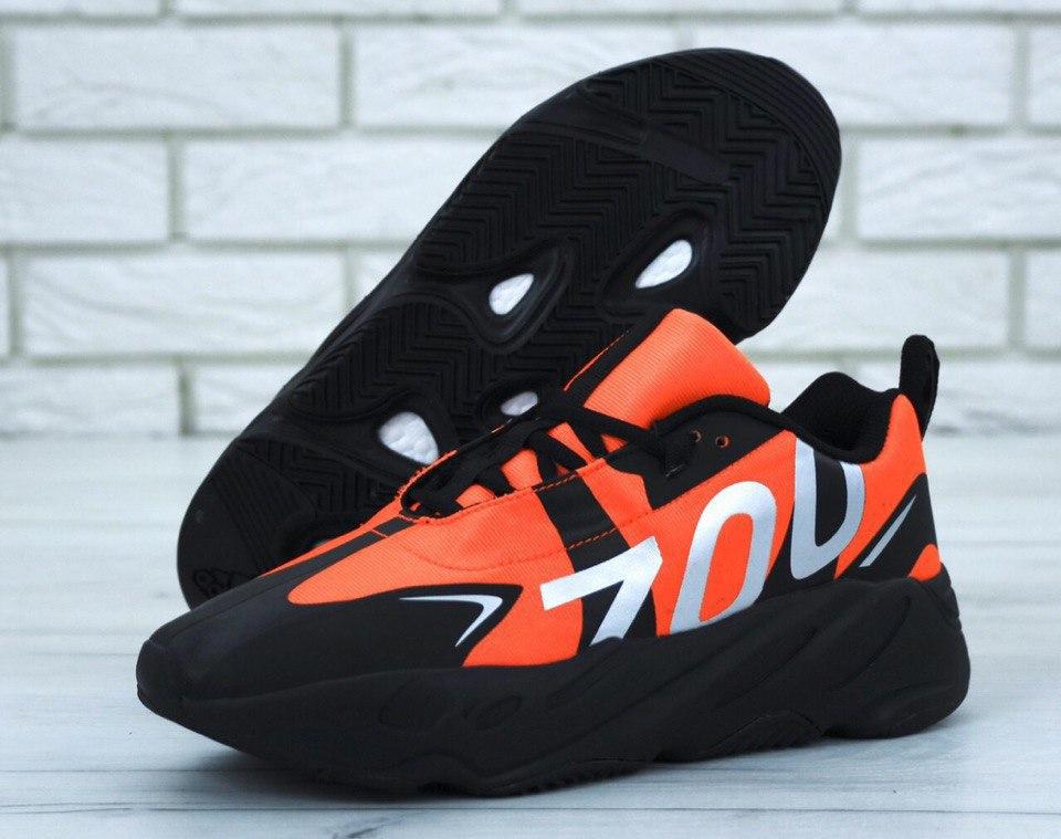 Чоловічі Кросівки Adidas Yeezy Boost 700 Orange Black 41-42-43-44