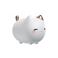 Ночник силиконовый Baseus Cute series kitty silicone night light DGAM-A02, белый