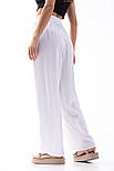 Літні жіночі дуже легкі штани на гумці з воланами знизу, фото 7