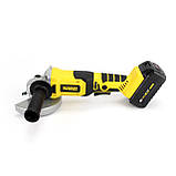 Акумуляторна болгарка DEWALT DCG405NT (48V, 6Ah) з регулятором обертів. КШМ Деволт, фото 5