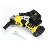 Акумуляторна болгарка DEWALT DCG405NT (48V, 6Ah) з регулятором обертів. КШМ Деволт, фото 7