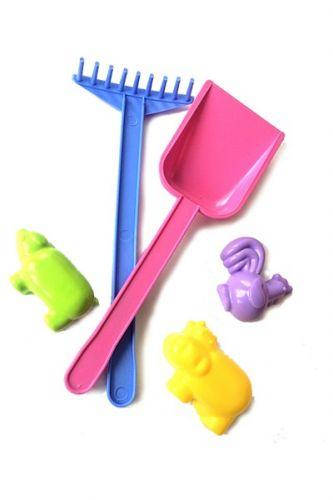 Песочный набор "Грабельки, лопатка и 3 пасочки" (ID#1639723351), цена ...