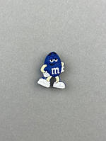 Джибитс джибы украшения пины піни значки для кроксов сабо JIBBITZ m&ms синий смайл