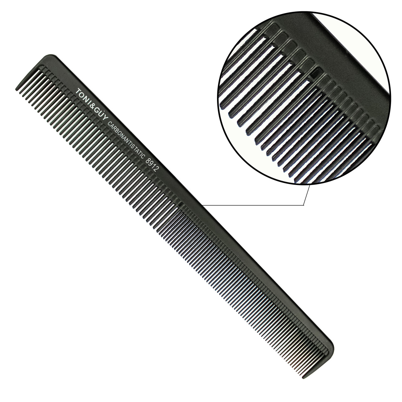 Гребінь для волосся комбінований T&G 8912 чорний, фото 1