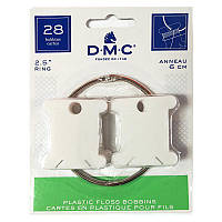 6105/12 Бобинки пластиковые для мулине с кольцом .DMC