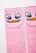 Рожеві жіночі шкарпетки з принтом середньої довжини 167R337, фото 3