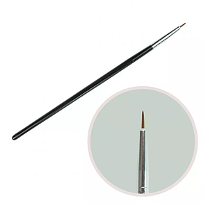 Пензель для малювання з чорною ручкою 0000#