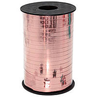 Стрічка декоративна рожеве золото 150 м.