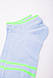 Жіночі короткі шкарпетки блакитного кольору зі смужками 167R221-1, фото 3