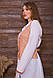 Рубашка жіноча 119R320 колір Біло-терракотовий XXL, фото 3