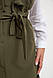 Сарафан вільного крою, кольору хакі, 119R313, фото 4
