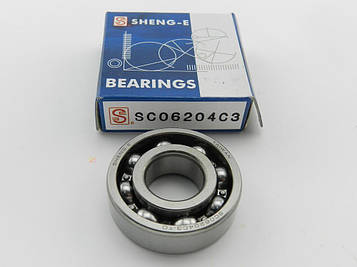 Підшипник колінвала 6204, SEE, Suzuki Lets/Address/Sepia, Yamaha