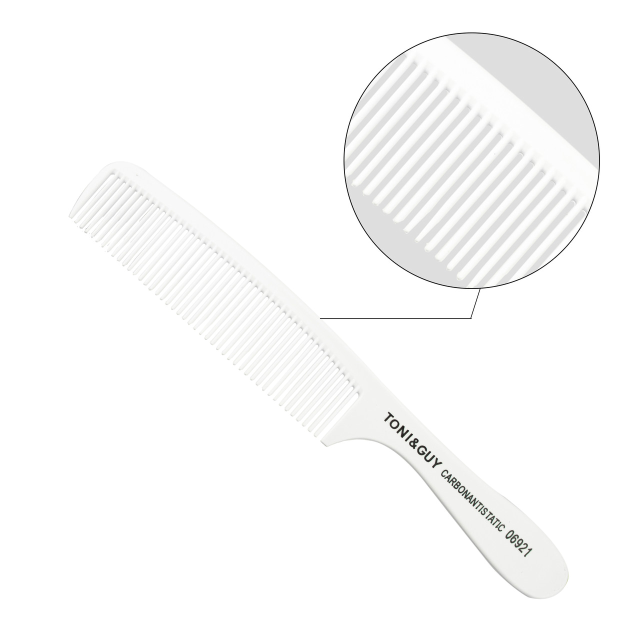 Гребінь для волосся з ручкою T&G 06921 білий, фото 1