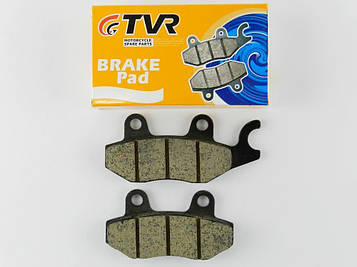 Колодки дискового гальма GY6 50-150c з гачком вправо TVR