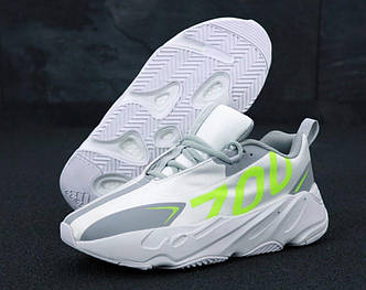 Чоловічі Кросівки Adidas Yeezy Boost 700 White Grey 42-45