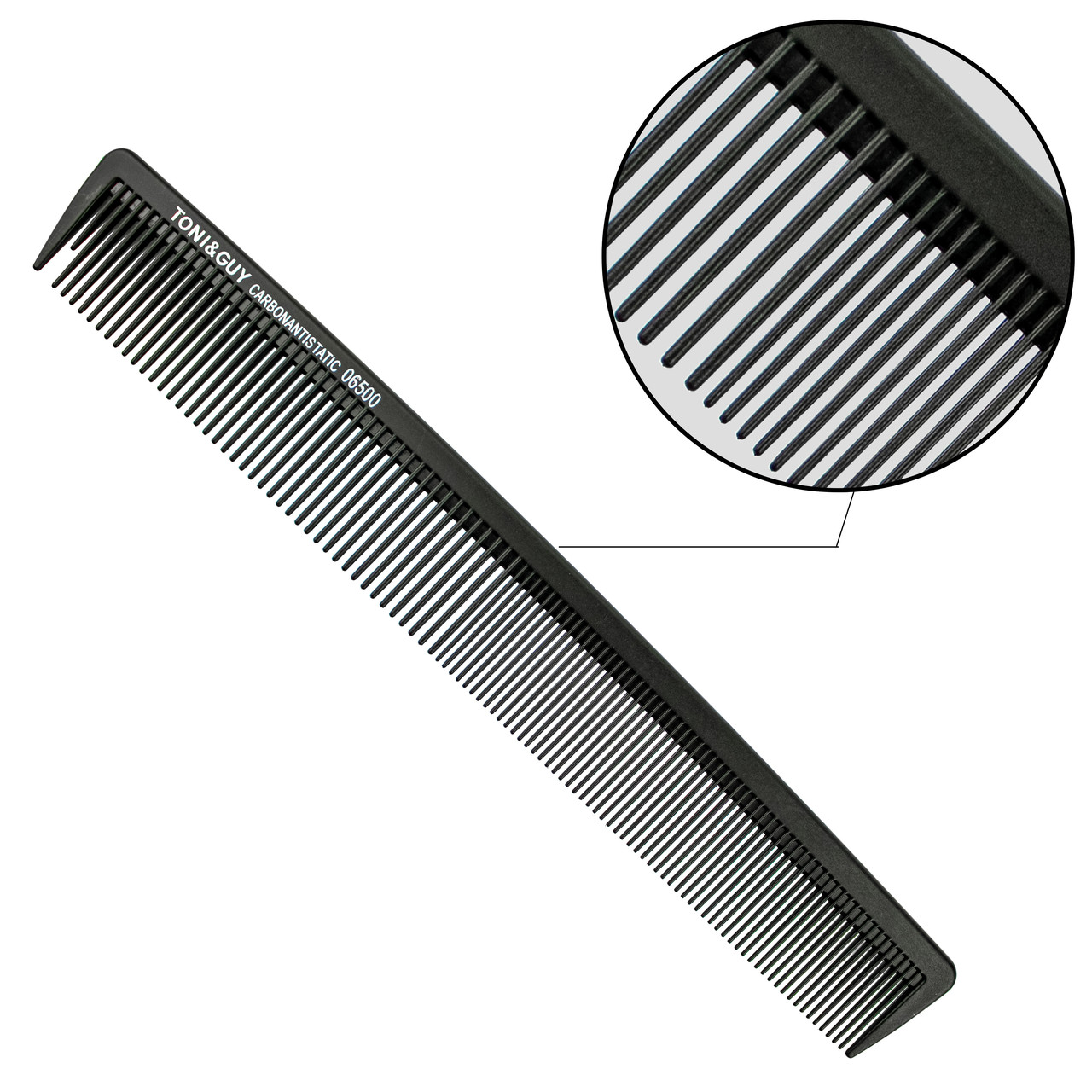 Гребінь для волосся комбінований T&G 06500 чорний, фото 1