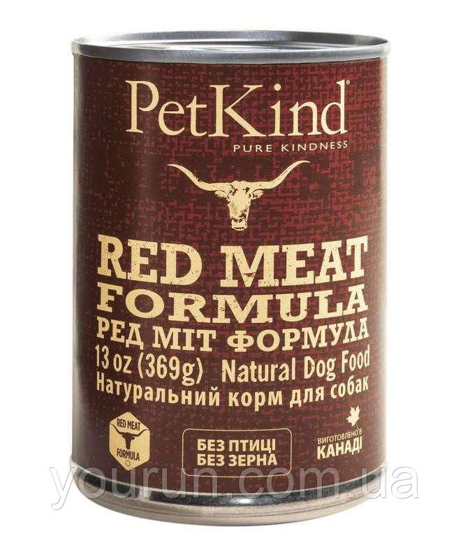 PetKind RED MEAT FORMULA - вологий корм для собак і щенко всіх порід (яловичина/ягня/рубець)369гр