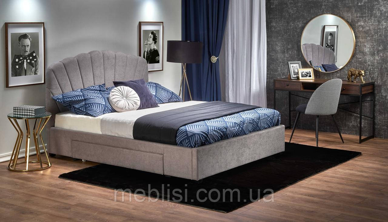 Кровать GABRIELLA  160 світло-сірий (Halmar)