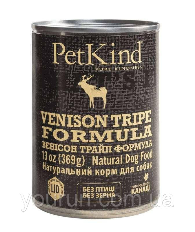 PetKind VENISON TRIPE FORMULA-вологий корм для собак і цуценят всіх пород (яловичина/оленина)369гр