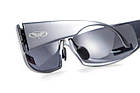Окуляри захисні Global Vision BAD-ASS-1 GunMetal (gray) сірі в темній металевій оправі, фото 8