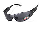 Окуляри захисні Global Vision BAD-ASS-1 GunMetal (gray) сірі в темній металевій оправі, фото 9