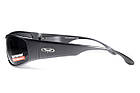 Окуляри захисні Global Vision BAD-ASS-1 GunMetal (gray) сірі в темній металевій оправі, фото 10