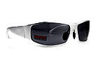 Окуляри захисні Global Vision BAD-ASS-1 Silver (gray) чорні в металевій оправі, фото 5