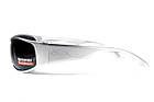 Окуляри захисні Global Vision BAD-ASS-1 Silver (gray) чорні в металевій оправі, фото 9